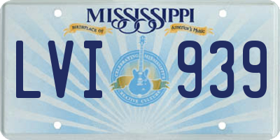 MS license plate LVI939