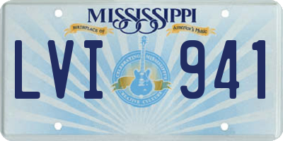 MS license plate LVI941