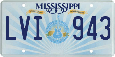 MS license plate LVI943