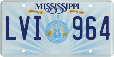 MS license plate LVI964