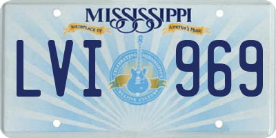 MS license plate LVI969