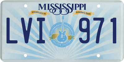 MS license plate LVI971