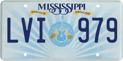 MS license plate LVI979