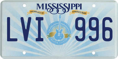 MS license plate LVI996