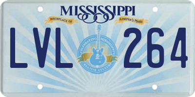 MS license plate LVL264