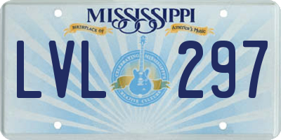 MS license plate LVL297