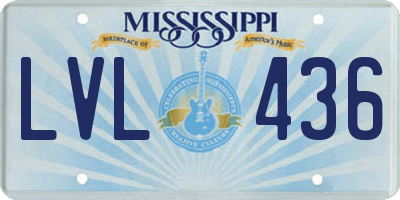MS license plate LVL436