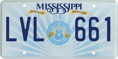 MS license plate LVL661