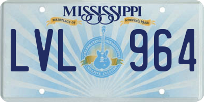 MS license plate LVL964