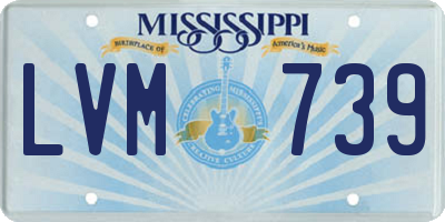MS license plate LVM739