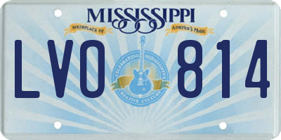 MS license plate LVO814