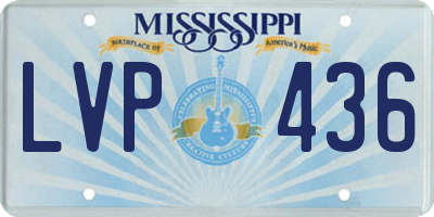 MS license plate LVP436