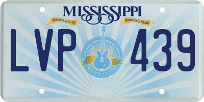 MS license plate LVP439