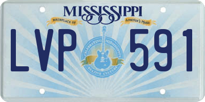 MS license plate LVP591
