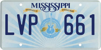 MS license plate LVP661