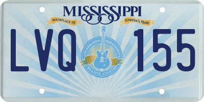 MS license plate LVQ155