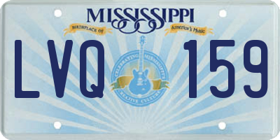MS license plate LVQ159