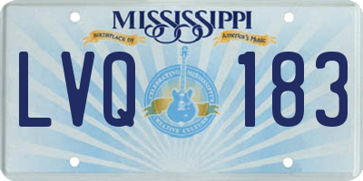 MS license plate LVQ183