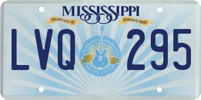 MS license plate LVQ295