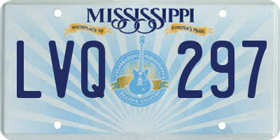 MS license plate LVQ297