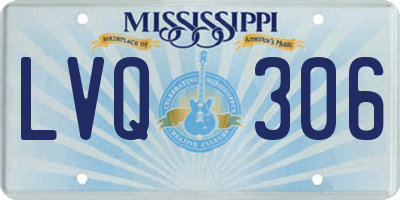 MS license plate LVQ306