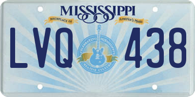 MS license plate LVQ438