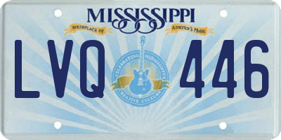 MS license plate LVQ446