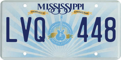 MS license plate LVQ448