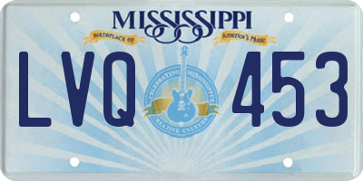 MS license plate LVQ453