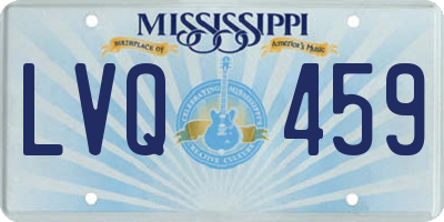 MS license plate LVQ459