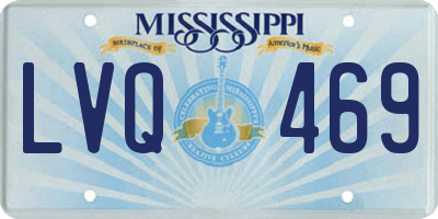 MS license plate LVQ469