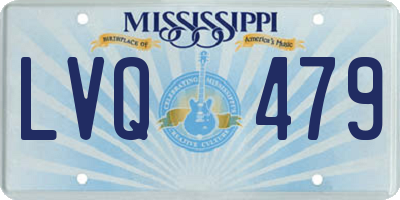 MS license plate LVQ479