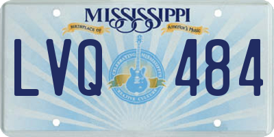 MS license plate LVQ484