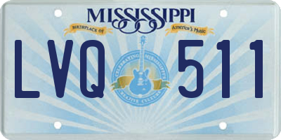 MS license plate LVQ511