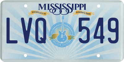 MS license plate LVQ549