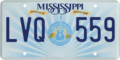 MS license plate LVQ559