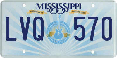MS license plate LVQ570