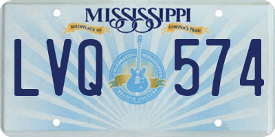 MS license plate LVQ574