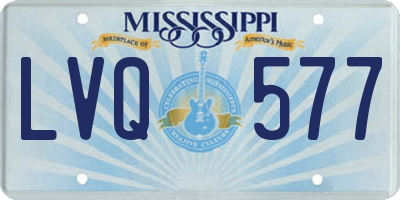 MS license plate LVQ577