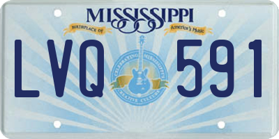 MS license plate LVQ591