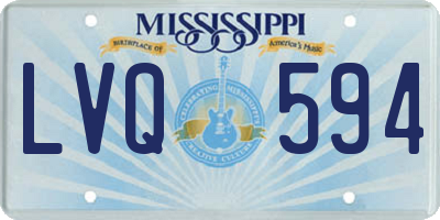 MS license plate LVQ594