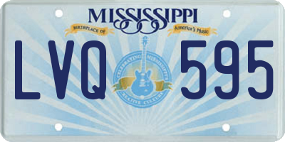 MS license plate LVQ595