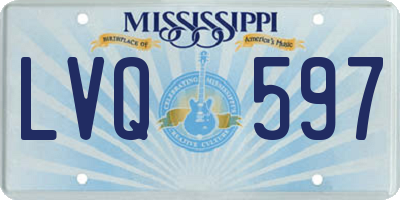 MS license plate LVQ597