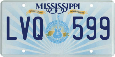 MS license plate LVQ599