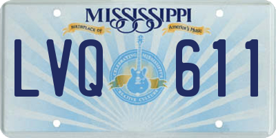 MS license plate LVQ611
