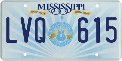 MS license plate LVQ615