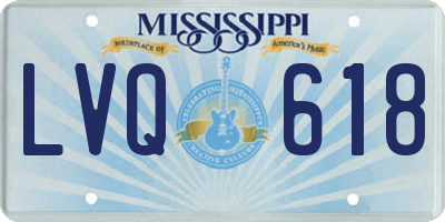 MS license plate LVQ618