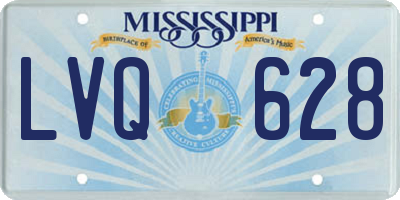 MS license plate LVQ628