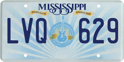 MS license plate LVQ629