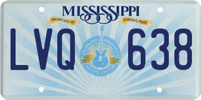 MS license plate LVQ638